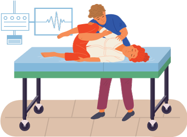 3. Lying on your side